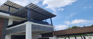 Steel Pergola installation
